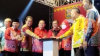 Walikota Bandar Lampung, Eva Dwiana secara resmi membuka Begawi dan Bandar Lampung Expo 2023, Foto|| Ist