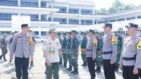 Bupati Agus Istiqlal Hadiri Gelar Pasukan Satlinmas Pengamanan Pemilu Serentak 2024