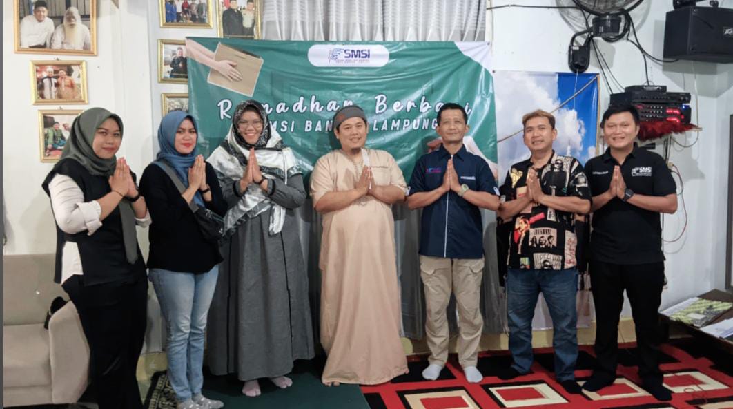Berbagi di Bulan Ramadan, SMSI Bandar Lampung Gelar Baksos di Panti Asuhan Ar-Rauf Syahira, (Foto:Istimewa)