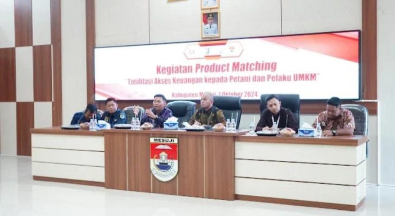 Inklusi Keuangan Kepada Petani dan Pelaku UMKM di Kabupaten Mesuji, OJK Provinsi Lampung Gelar Kegiatan Product Matching