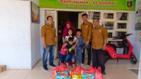 Taring Lampung Peduli, Bagikan Nasi Kotak dan Beras untuk Panti Asuhan As Sanura