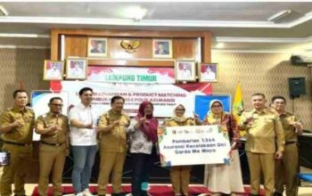 OJK Lampung dan TPAKD Lampung Timur Buka 1.364 Polis Asuransi untuk Kader Posyandu