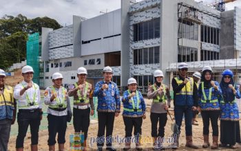 Wakil Bupati Pesibar Tinjau Perkembangan Pembangunan RSUD Kh Muhammad Thohir