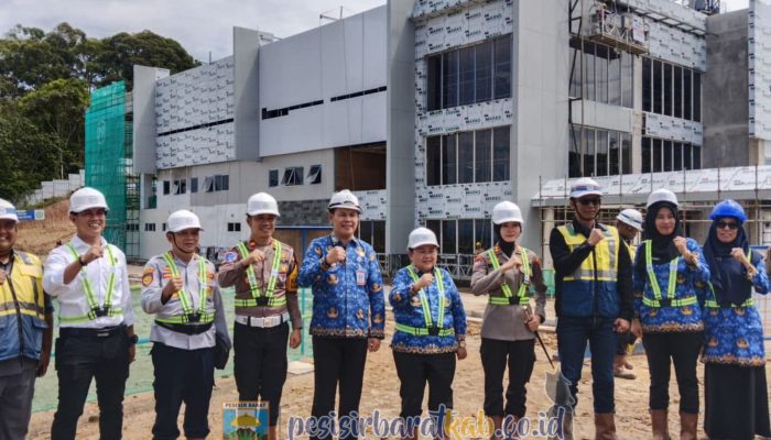 Wakil Bupati Pesibar Tinjau Perkembangan Pembangunan RSUD Kh Muhammad Thohir