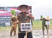 Ketua DPRD Provinsi Lampung Hadiri kegiatan Tanam Padi bersama Forkopimda