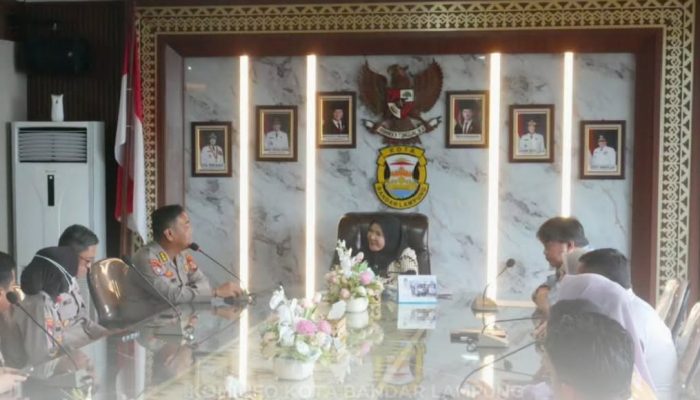 Eva Dwiana Terima Audiensi Dirbinmas Polda Lampung, Bahas Penguatan Keamanan Kota