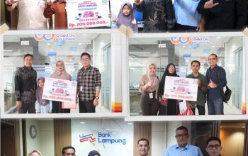 Bank Lampung Serahkan Grand Prize Hadiah Undian Simpeda Lokal Bank Lampung