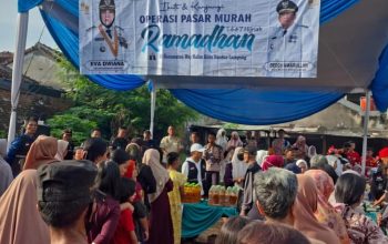 Operasi Pasar Murah Ramadan di Way Halim, Warga Antusias Beli Kebutuhan Pokok