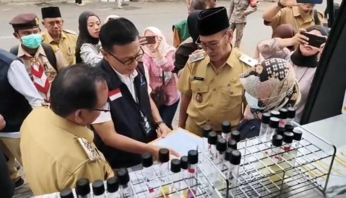 BPOM Beserta Satgas Pangan Bandar Lampung Melakukan Uji Sampling Penjualan Takjil