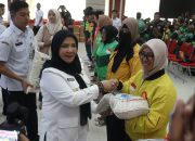 Ramadhan Berkah, Ojol Bandar Lampung Terima Bantuan Beras dari Pemkot