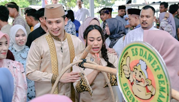 Halalbihalal Lamsel Dongkrak UMKM, Dagangan Habis Diborong Bupati