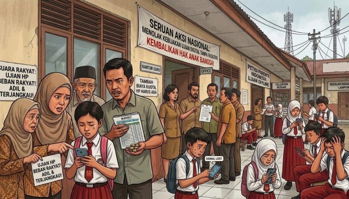 UTS SD Pakai HP di Lampung Barat Tuai Polemik, Orang Tua Keluhkan Risiko dan Biaya