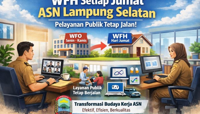 Besok Mulai Berlaku! ASN Lampung Selatan WFH Tiap Jumat