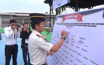 Anti Halinar, Lapas Kelas IIA Kotabumi Gelar Apel Deklarasi dan Komitmen Bersama