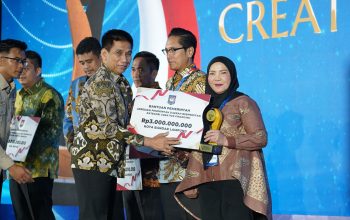 Bandar Lampung Juara 1 Creative Financing Nasional, Eva Dwiana Terima Penghargaan dari Mendagri