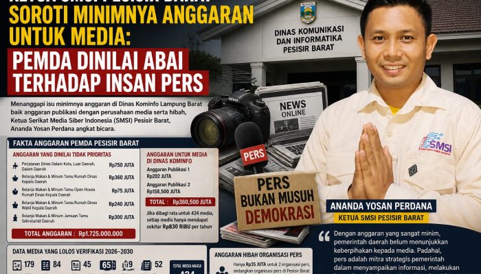 Ada Apa Dengan Pemda Pesibar, Kerja Sama Media Minim, Makan Minum dan Perjalanan Dinas Membengkak