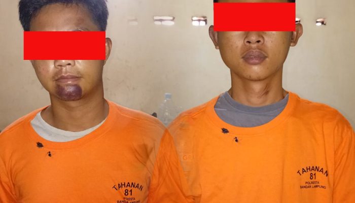 Beraksi di 10 TKP, Komplotan Spesialis Curanmor Bersenpi di Bandar Lampung Ditangkap
