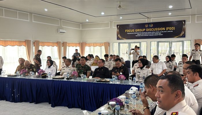 Lapas Kelas I Bandar Lampung Jadi Tuan Rumah FGD Pidana Kerja Sosial