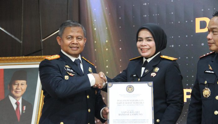Lapas Kelas I Bandar Lampung Borong 6 Penghargaan di Hari Bakti Pemasyarakatan ke-62