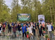 PKC PMII Lampung dan Cabang Se-Lampung Tanam 5.000 Bibit Mangrove
