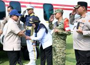 Walikota Bandar Lampung Sambut Kedatangan Presiden Prabowo