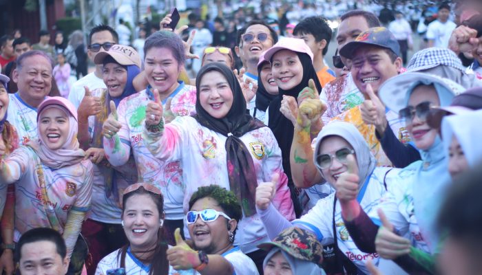 Ribuan Warga Meriahkan Bandar Lampung Color Run 2026 dalam Rangka HUT Ke-344