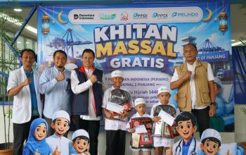 Pelindo Regional 2 Panjang Gelar Khitan Massal Gratis, Diikuti 156 Anak