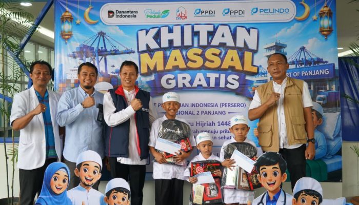 Pelindo Regional 2 Panjang Gelar Khitan Massal Gratis, Diikuti 156 Anak