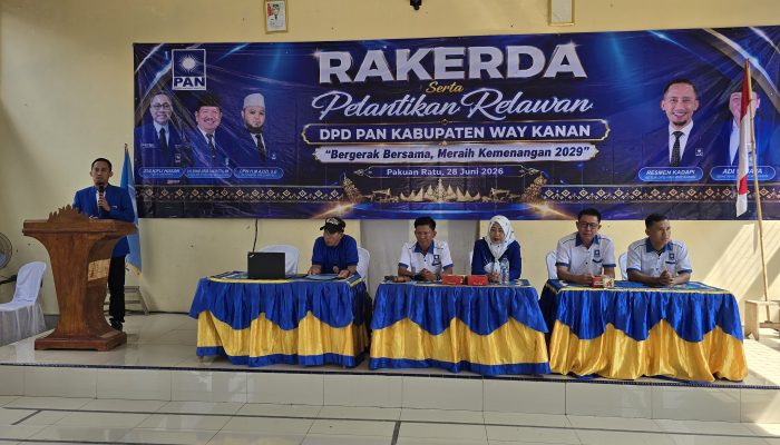 227 Pengurus Ranting PAN Way Kanan Sah Dilantik, Perkuat Struktur Hingga Akar Rumput