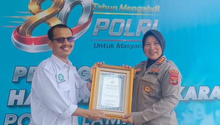 SMSI Raih Penghargaan dari Kapolda Lampung