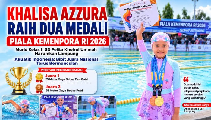 Khalisa Azzura Cahya Raih Dua Medali Piala Kemenpora RI 2026