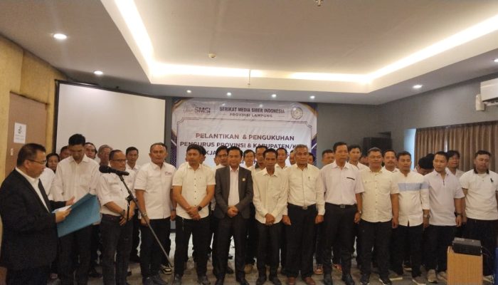 SMSI Kukuhkan Pokja Newsroom Jaga Desa di Lampung, Perkuat Pengawasan Tata Kelola Desa