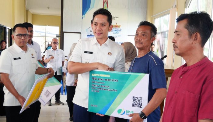 Pemkab Lampung Selatan Lindungi 7.882 Pekerja Rentan Lewat Program BPJS Ketenagakerjaan