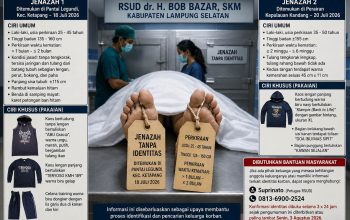 RSUD dr. H. Bob Bazar Umumkan Dua Jenazah Tanpa Identitas, Masyarakat Diminta Bantu Proses Identifikasi Korban