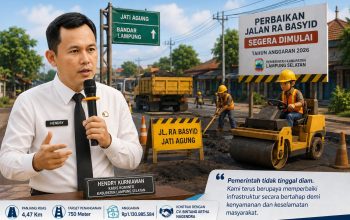 Perbaikan Jalan RA Basyid Segera Dimulai, Pemkab Lampung Selatan Pastikan Mobilitas Warga Lebih Aman dan Nyaman