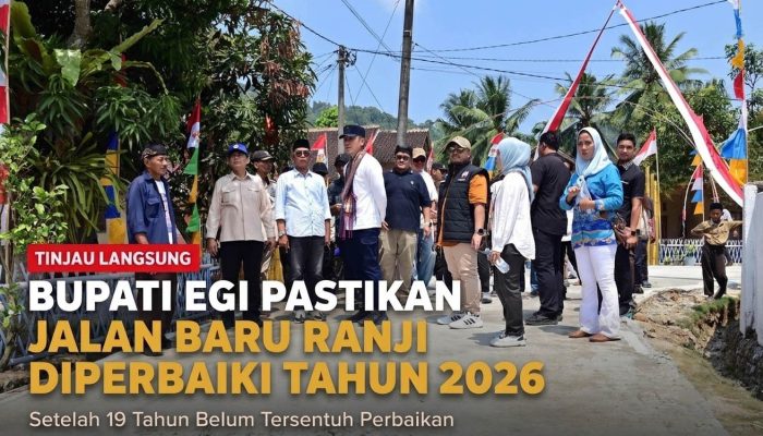 19 Tahun Jalan Rusak, Bupati Egi Pastikan Akses Baru Ranji Diperbaiki 2026