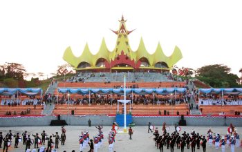 Dari Merah Putih ke Layar Digital, Kreativitas Kemerdekaan Bergema di Menara Siger