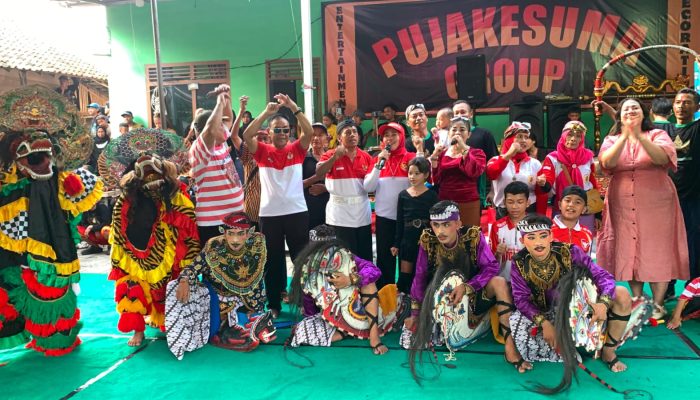 HUT ke-81 RI, Pujakesuma Lampung Gelar Kuda Lumping Kreasi Dangdut
