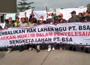 Ribuan Karyawan PT BSA Geruduk Polda Lampung, Tuntut Pelaku Pembakaran Segera Ditangkap