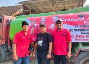 PAC PDIP Jati Agung Distribusikan Bantuan Air Bersih ke Tiga Desa