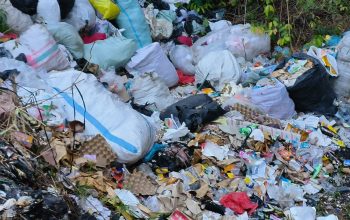 Sampah Menumpuk di Galian Tol Karang Sari, Warga Desak Pemkab Lampung Selatan Turun Tangan