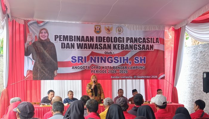 Sri Ningsih Gelar Pembinaan Ideologi Pancasila dan Wawasan Kebangsaan di Sukarame