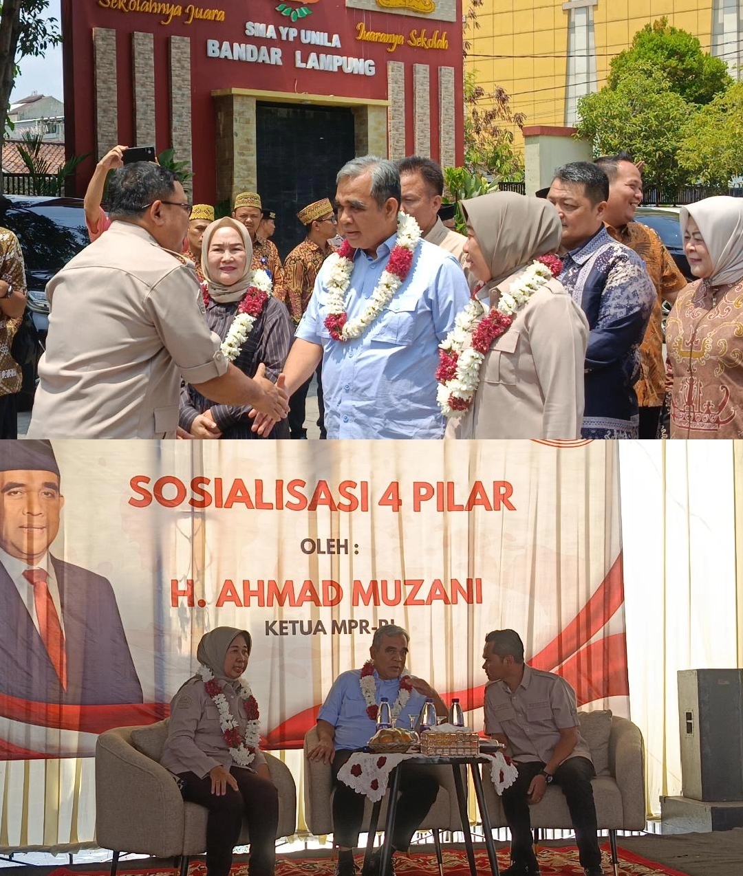 Ahmad Muzani Tekankan Pentingnya Pendidikan dan Empat Pilar Kebangsaan di SMA YP Unila