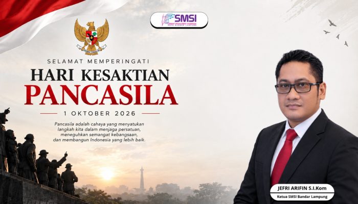 Hari Kesaktian Pancasila, SMSI Bandar Lampung Ajak Media Tangkal Hoaks