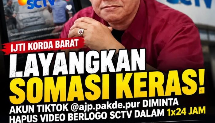 Gunakan Logo SCTV dalam Konten Pemberitaan Tanpa Izin, Sugeng Purnomo Terancam Dipolisikan