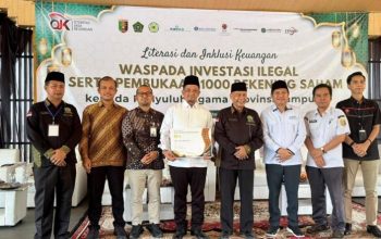 OJK dan Pemprov Lampung Buka 1.000 Rekening Syariah untuk Penyuluh Agama