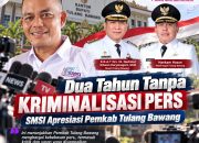 Dua Tahun Tanpa Kriminalisasi Pers, SMSI Apresiasi Pemkab Tulang Bawang