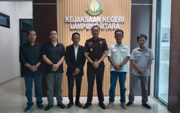 Pererat Kemitraan Pengurus SMSI Kunjungi Kejaksaan Negeri Lampung Utara