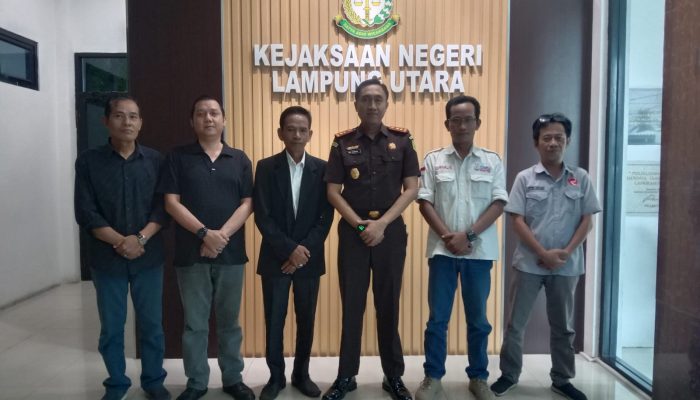 Pererat Kemitraan Pengurus SMSI Kunjungi Kejaksaan Negeri Lampung Utara