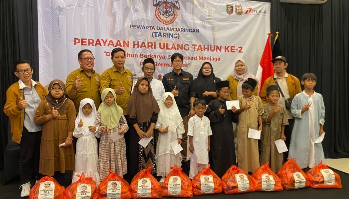 HUT ke-2 Taring, Santuni Anak Yatim dan Teguhkan Komitmen Jaga Pers Bermartabat
